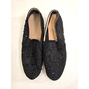 Antonio Melani Womens Slip On Shoes Fairycore Whimsigoth Black Rhinestones Sz 8M